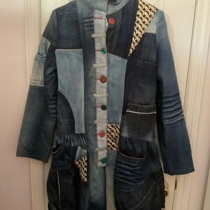 Desigual Multicolor Patchwork Jean Jacket